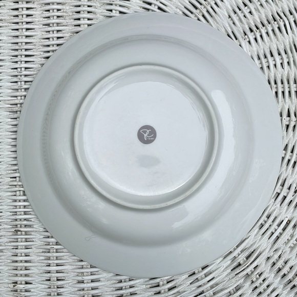 8” PC Salad Plates 8 pieces Green Band Replacement Dinnerware - Picture 3 of 4